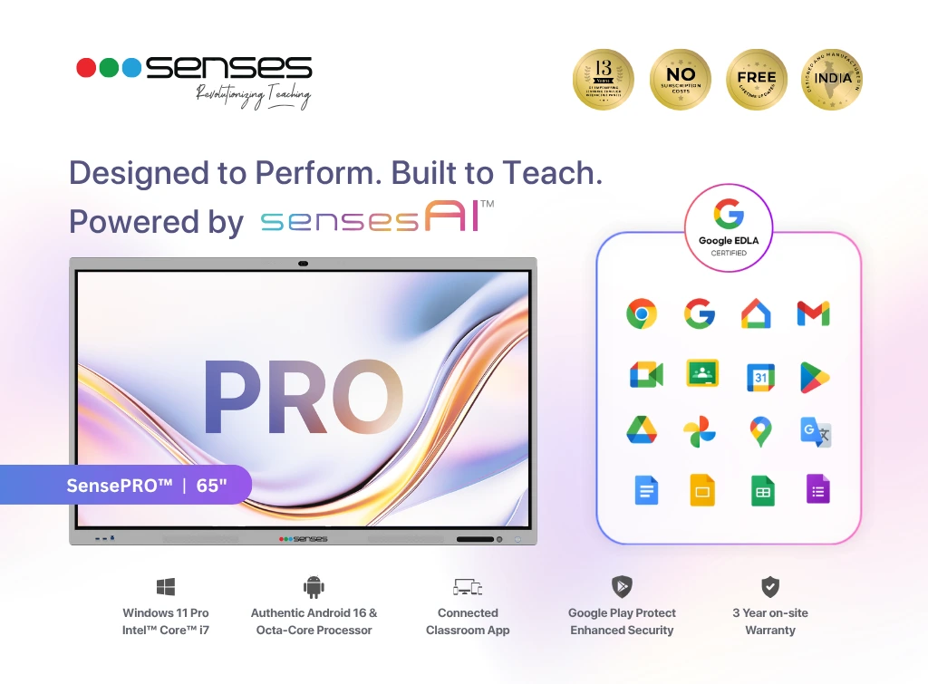 SensePRO 65 inch Interactive panel Senses ELectronics