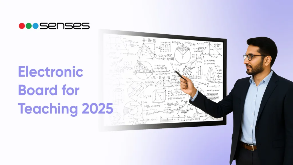 Electronic board for teaching