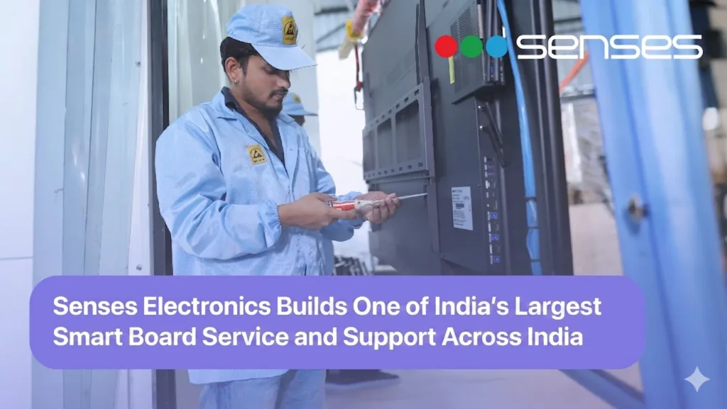 Senses Electronics Builds One of India’s Largest Smart Board Service and Support Across India
