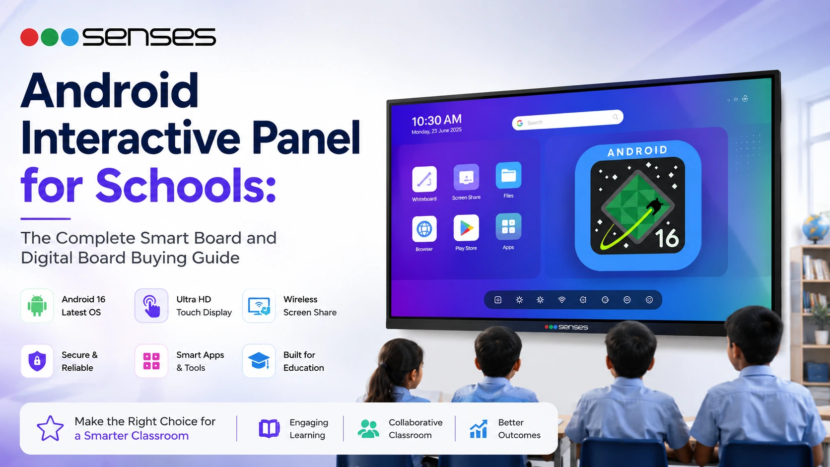 Android Interactive Panel for Schools | senses Electronics