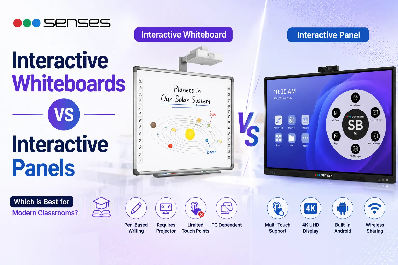 Interactive Whiteboards vs Interactive Panels